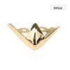 Women's Pointed Toe High Heel Protector - Leather Anti-Kick Decorative Cover with Metal Cap for Shoe Protection.