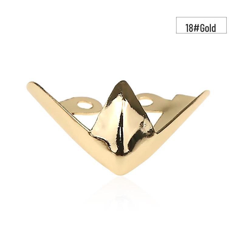 Women's Pointed Toe High Heel Protector - Leather Anti-Kick Decorative Cover with Metal Cap for Shoe Protection.