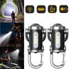 Rechargeable Keychain Flashlights Multifunction COB Work Light 7 Modes Emergency Keychain Light for Walking Searching Hiking