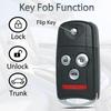 Key Fob Keyless Entry Fits For Acura MDX RDX 2007 2008 2009 2010 2011 2012 2013 Remote Control Flip Key Replacement N5F0602A1A 35111-STX-326 4 Button