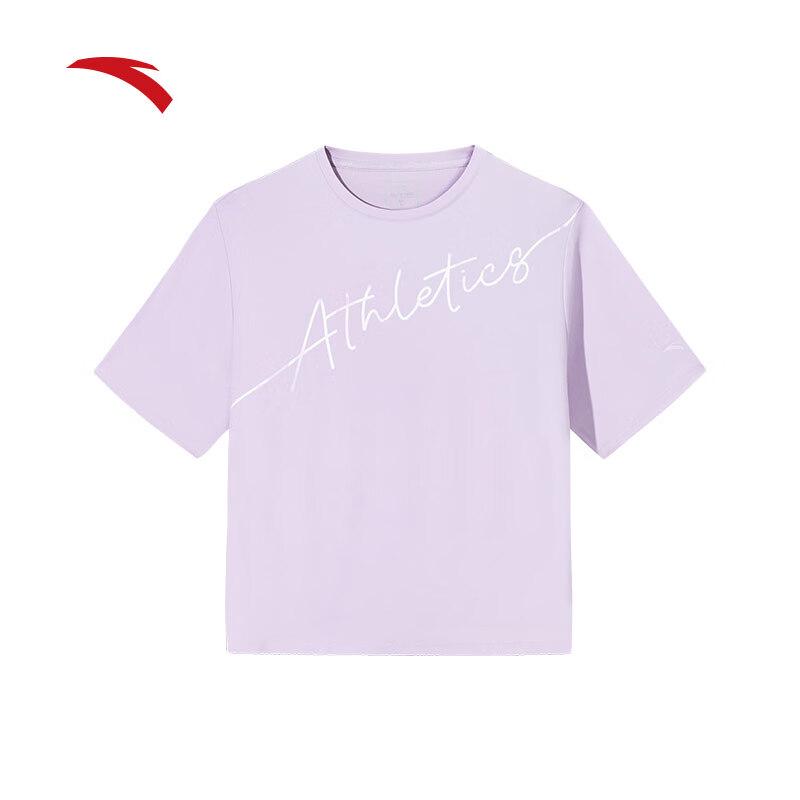 Anta Women s Ice Silk Breathable Loose Short Sleeve Sports T-shirt 170/L