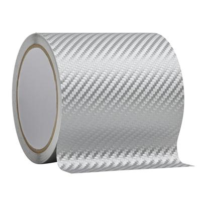 Happy Kreuz Body Protection Car Wrap 10cm Wide X Carbon HZ2791 Tape-on Film, PVC, 6m, Silver,