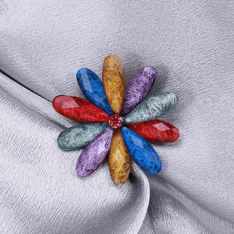 Blucome Le più nuove spille con fiori di strass lucidi per le donne, ragazze, vestiti, borse, sciarpe, corpetti, accessori per gioielli, regali