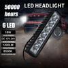 6 LED Offroad Car Work Light Spotlight Daytime Running Light For Jeep Motorcycle Car SUV Flood Beam Car Styling R5F1