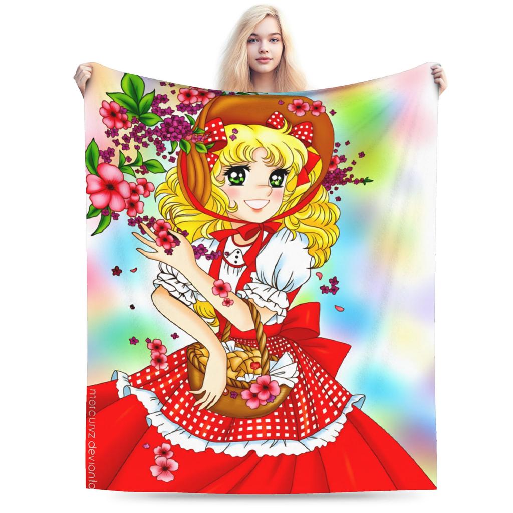 Anime Candy Candy Blanket Quality Soft Warm  Throw Blanket Winter Child Couch Bed Pattern Bedspread