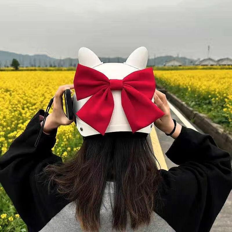 Lishi Women's Cute Bow Electric Scooter Helmet