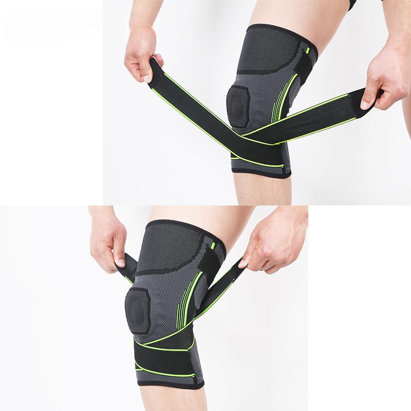Silicone Spring Bar Support Anti-Drop Sports Kneecaps Straps Pressurized Fitness Pressure Protection