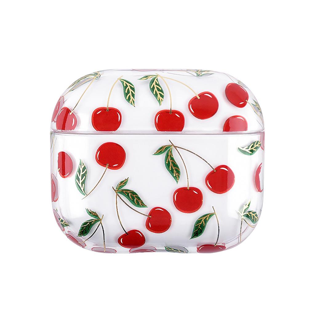 Fruit Theme Cover for Pods/Pods Pro2/Pods 3 Earbuds Charging Case Shockproof Easy to Clean Stain Resistant