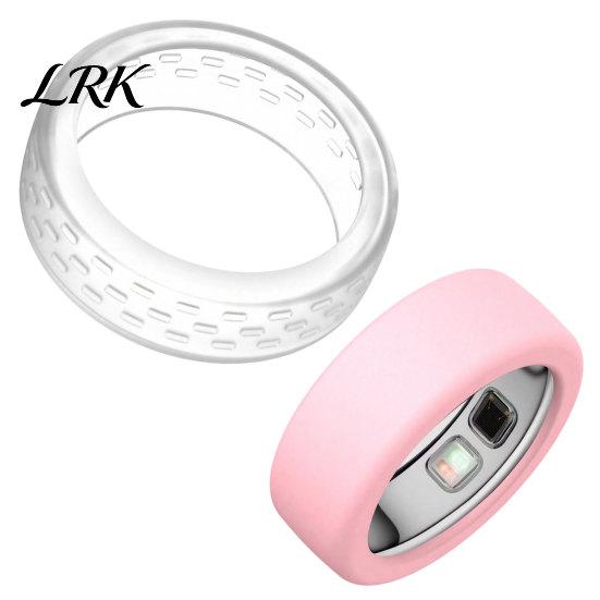 Flexible Silicone Ring Case 2 Pcs Protector for Oura Ring5, Ultra-Thin Smart Sleeve, Protective Scratch Resistant Waterproof All Round Daily