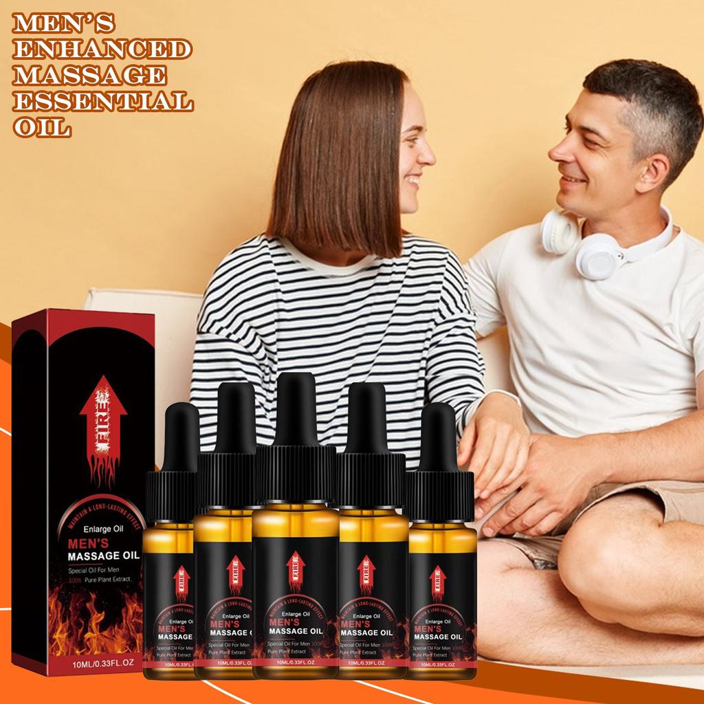 Men's Massage Oil Endurance Enhancement Long-Lasting Men's Care Massage Oil Extended Strength Massage Oil,10ML
