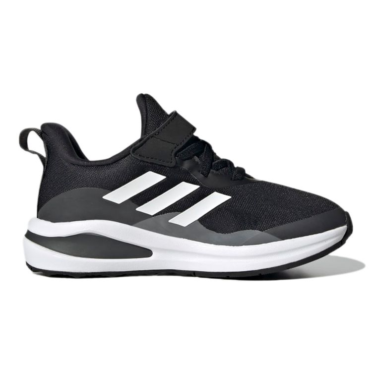 Adidas FortaRun Elastic J Black White Kids Sneakers Core-Black Cloud-White Grey-Six H04120
