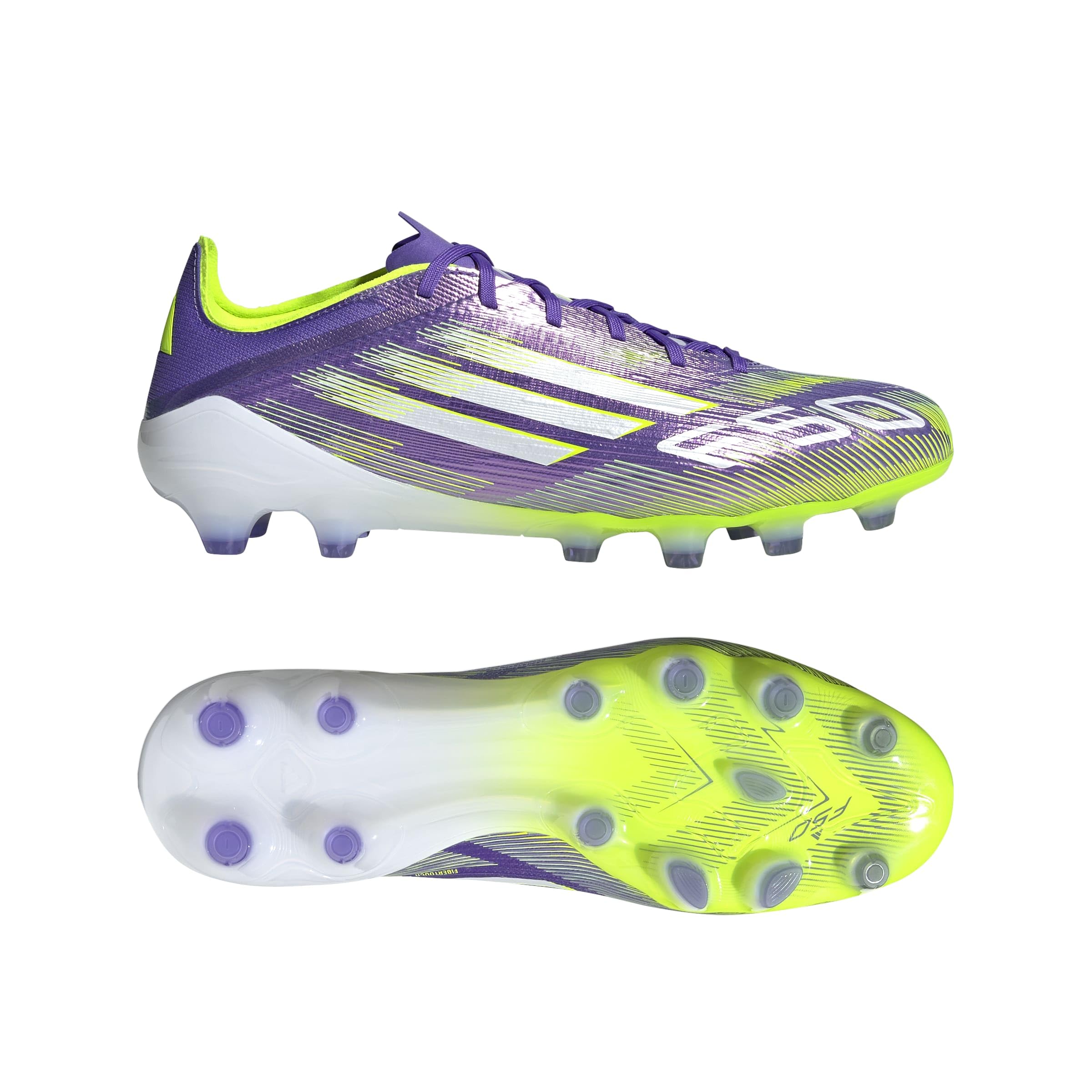 

Adidas F50 Pro Футбол Фиолетовый Лимонный Размер см Шипы, HG/AG Япония, Rush/Обувной Белый/Lucid (JR4396), 27,0