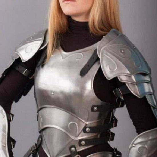 Halloween Female Fantasy Armor Suit, Knight Lady Armour, Women Warrior Armour, Lerp Armour, Lady Armor Halloweenský kostým