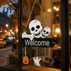 Rustic Farmhouse Hanging Plaque Halloween Welcome Door Sign, 3D Layered Pumpkin Skull Spider Plaque, Indoor Outdoor Holiday Ornaments Wooden