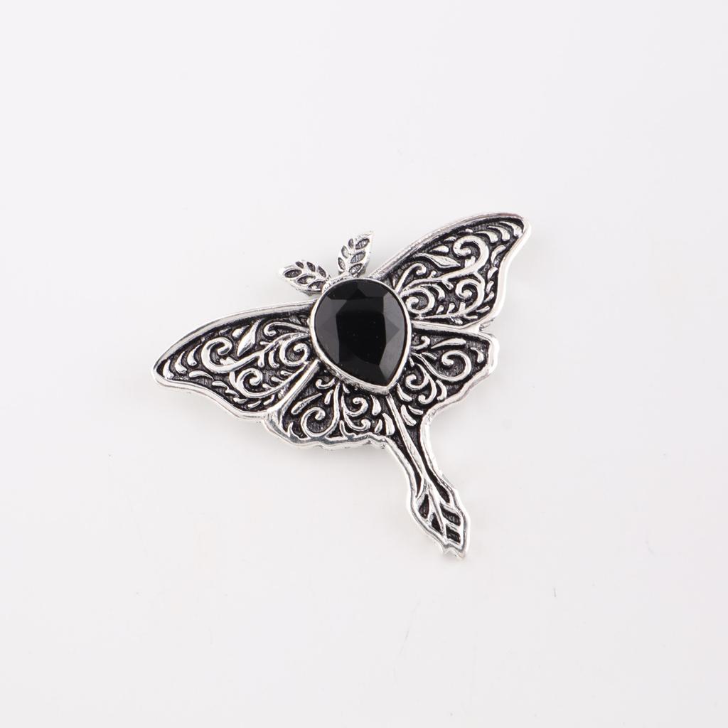 Black Onyx Gemstone 925 Sterling Silver Jewelry Pendant 1.2" For Birthday Gift CP-31-18