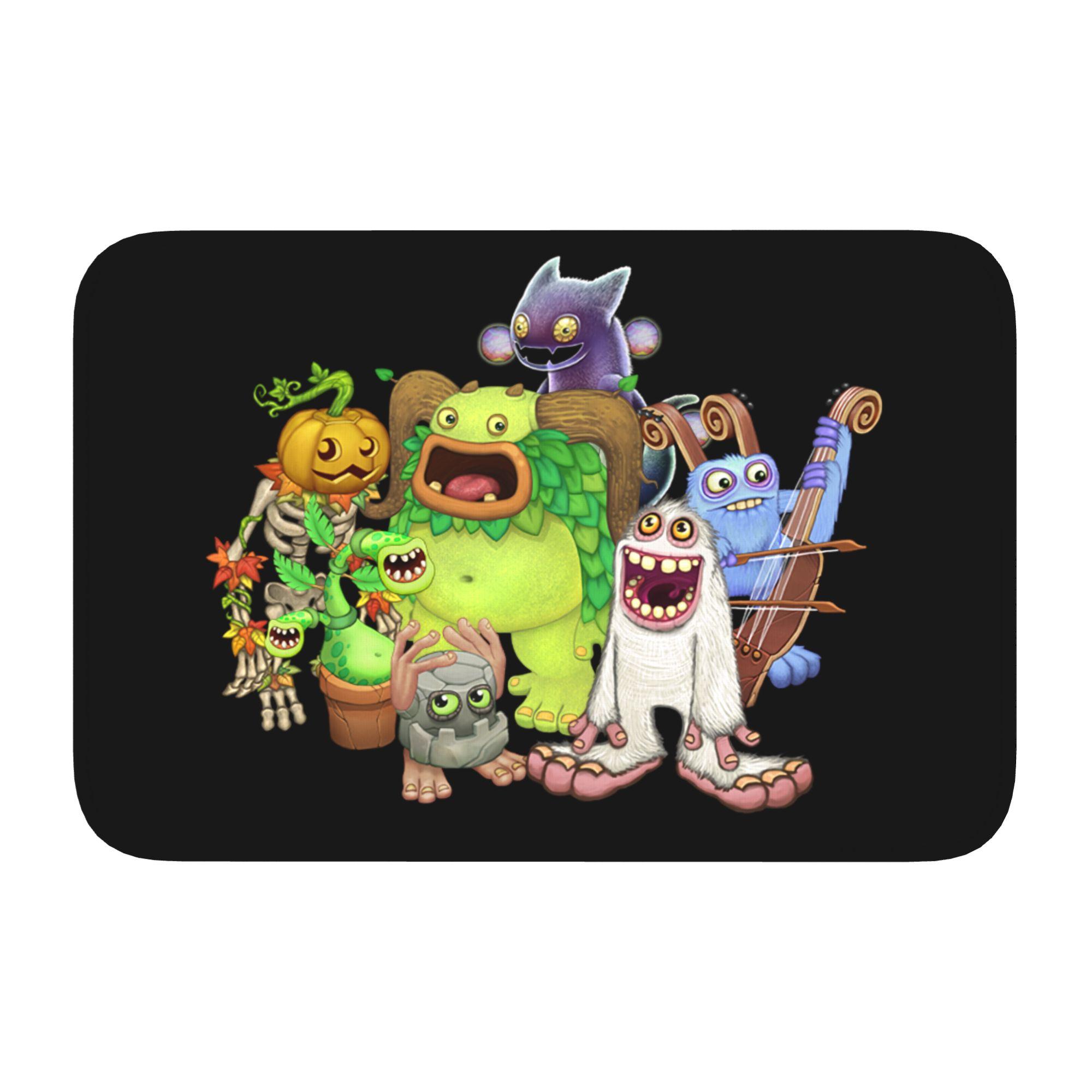Tapis de porte personnalisé My Singing Monsters Antidérapant Tapis de bain Cuisine Salon Entrée Tapis de sol 40cm x 60cm