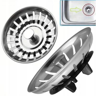 Kitchen Sink Strainer, Sink Stopper, Siphon, Silver, Teka, Ikea, Franke