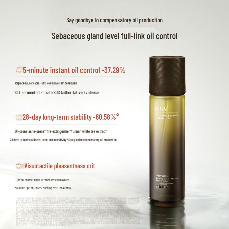 HBN Clear Oil-Control Skin Refining Essence Water