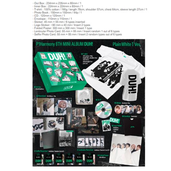 P1Harmony - 8th Mini Album H Ver./DUH! (MD Ver) - Release Date  2025-05-08