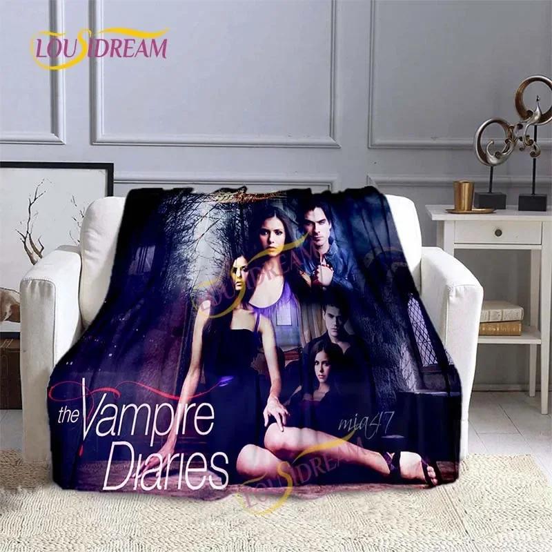 The Vampire Diaries 3D printing flannel plush blanket bedspread lazy blanket Sherpa blanket travel sofa quilt cover
