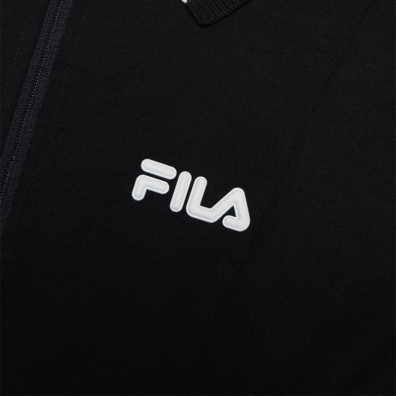 FILA Polo Pompido Center Collaboration Knitted Polo Dress Women Dresses Black F11W438307FBK