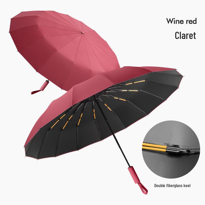 24-Bone Automatic Folding Umbrella: Stylish, Dual-Use Parasol with Sunscreen Protection for Men and Women