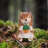 OUNONA Squirrel Figurine PVC Micro Landscape Miniature Garden Tabletop Indoor and Outdoor Cute Animal Figures 8-Piece Set, Decorations, Decor, Use,