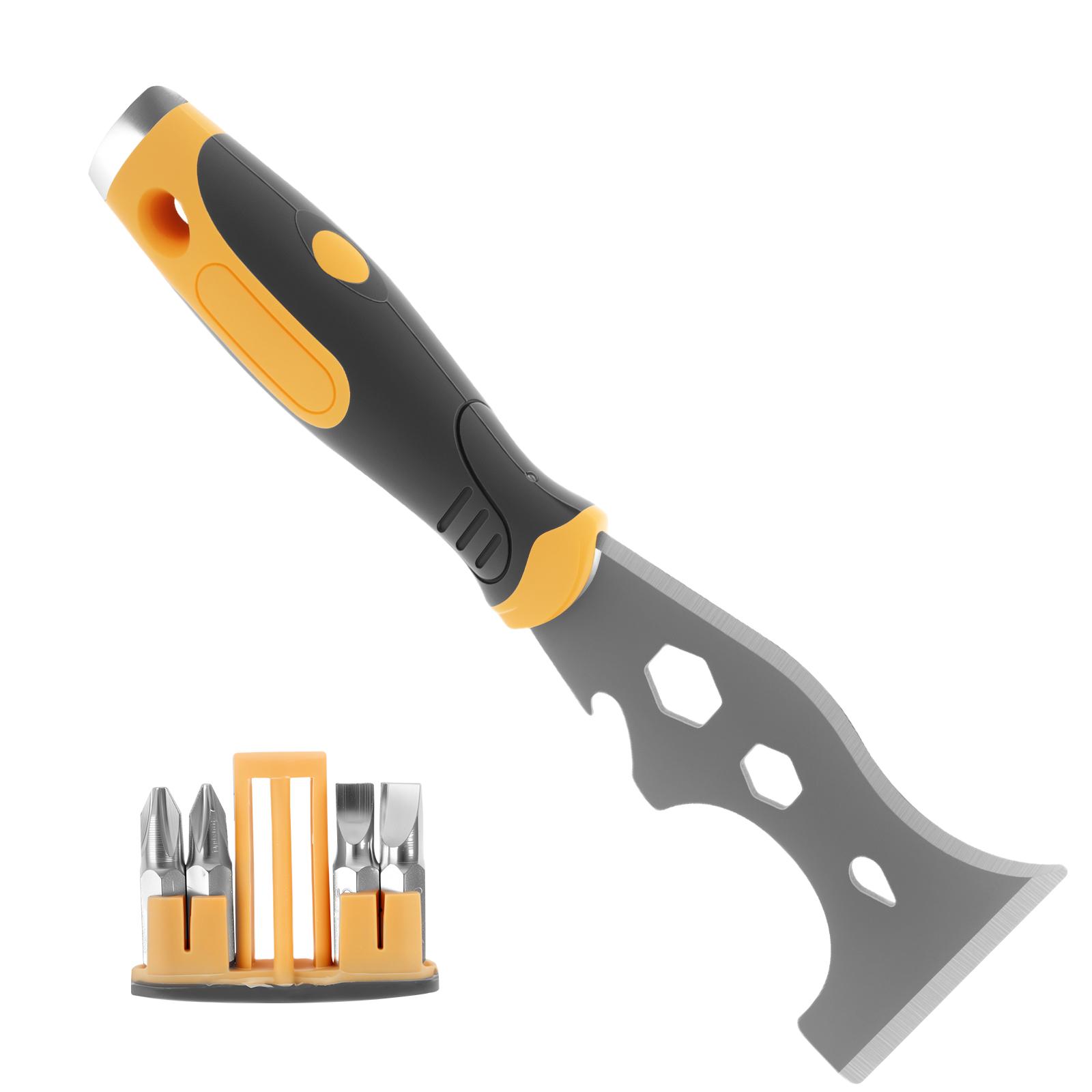 

Folding Utility Knife and Scraper with Rotating Knife Head Wallpaper Scraper Paint Roller Cleaner Tool for Sufficient Cleaning