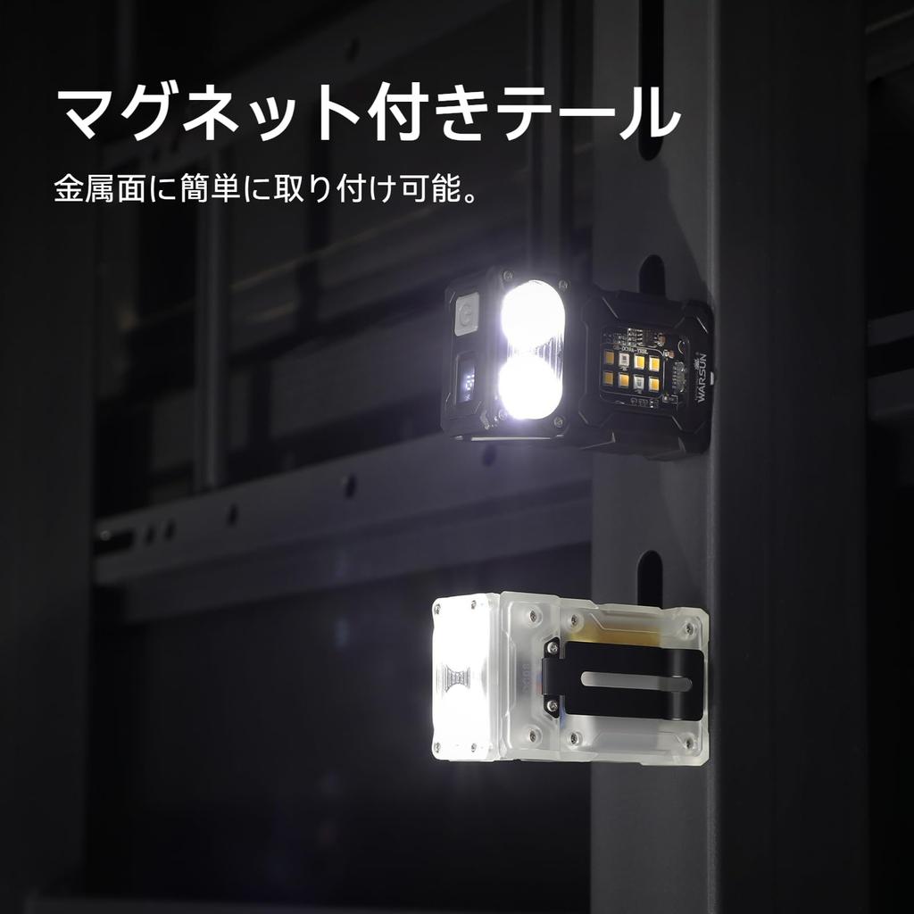 WARSUN DC08 Small LED Mini Flashlight with Pocket Flashlight with Fast Back and Hat Features Conspicuous Side 4 Color and Can Also Be Used as a Mini