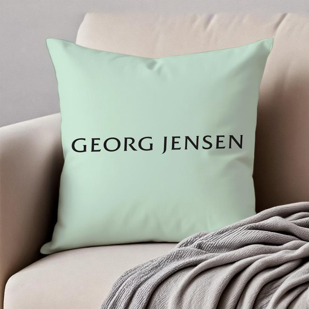 

Fashion Modern Luxury GGeorg Jensens Cushion Cover Pillowcase Antidustmite Invisible Zipper Short Plush Sofa Cushion 30X30cm