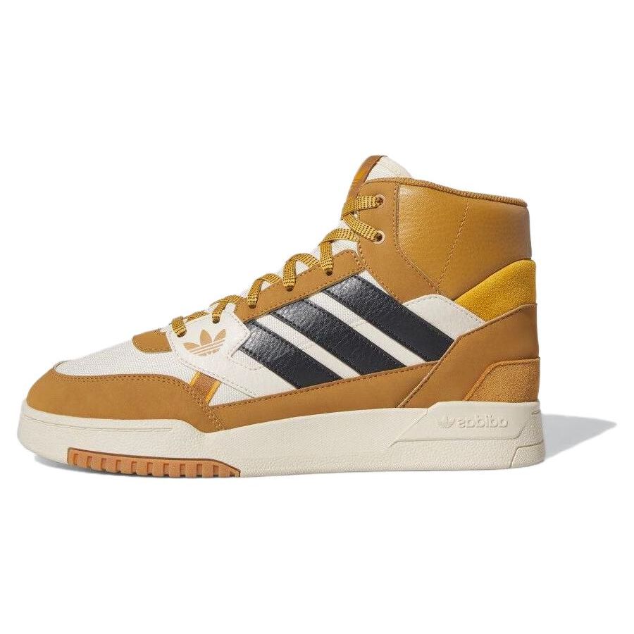 Adidas Originals Drop Step SE Fabric Suede Comfortable Durable Lightweight Mid-Top Sneakers Unisex Sneakers White Yellow IF2646