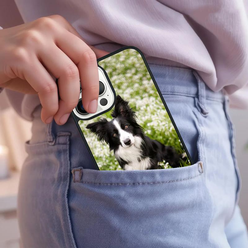 Border Collie Dog Phone Case For iPhone 17 Air 15 16e 14 13 Pro Max Coque 12 11 Pro Max PLUS cover