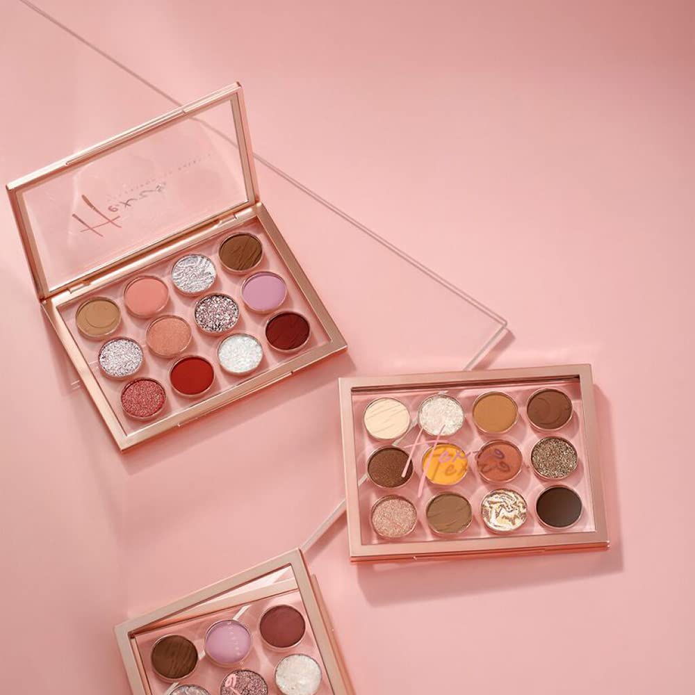 Hexze Eyeshadow Professional Eye Eye Planner Makeup Highly 12-Color Palette, Palette, Palette, Palette, Pigmented, Long-Lasting, #02
