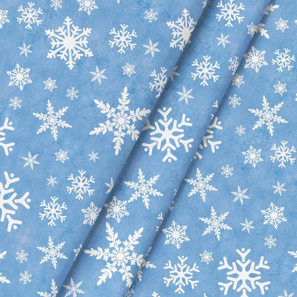 Christmas Blue Snowflake Rectangle Tablecloth Holiday Party Decor Winter Xmas Waterproof Tablecloth Christmas Decorations 2025