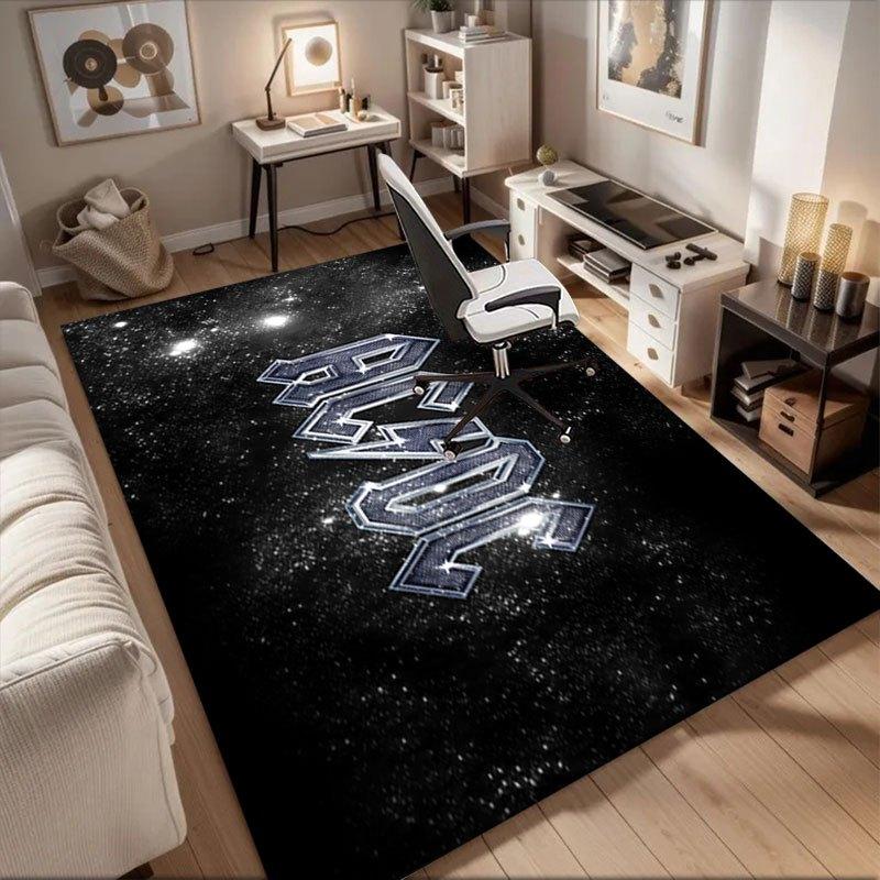 

AC/DC Band Logo Music Poster Print Wall Art DecorOffice Mat Home Decor Gift For Halloween & Christmas LC23 60cm by 90cm
