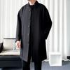 Autumn Clothing for Men's Chinese Stand-up Collar Windbreaker for Men Casual and Versatile Handsome Men's Mid-length Chinese Style Jacket