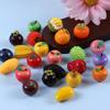 10pcs Mango Pear Miniature Food Toy Resin Home Decoration Item Cute 3D Fruit Model  Dollhouse Craft