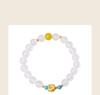 Genuine Yellow Agate Four-Direction Bracelet - Chinese Original Design Gift
