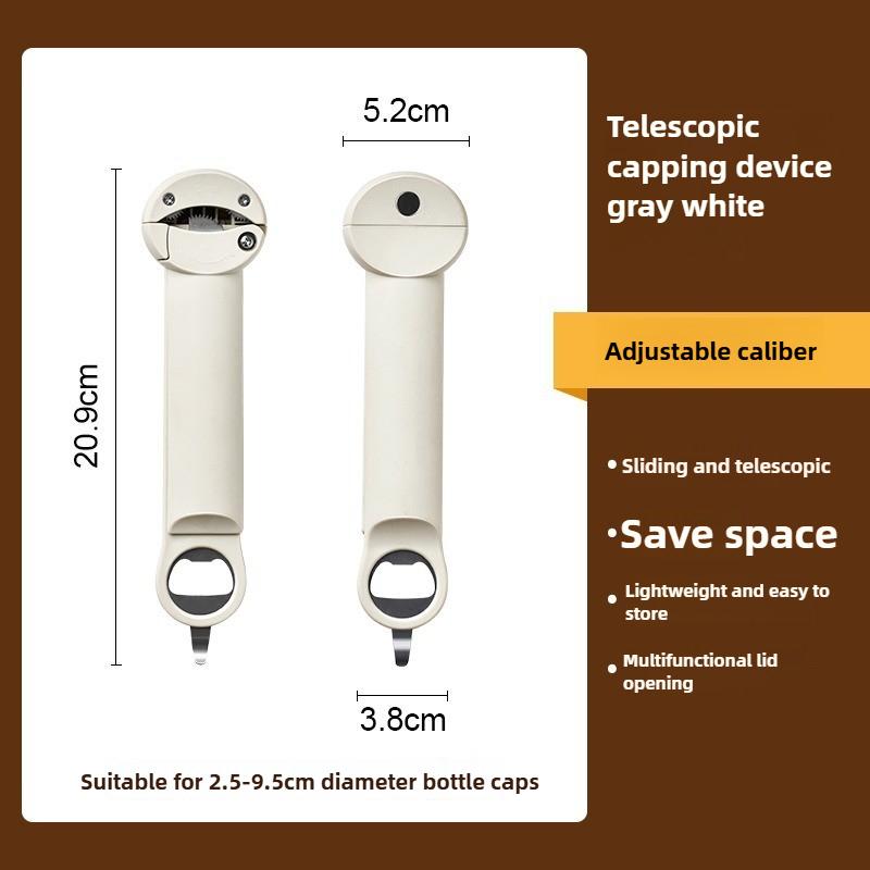 Multifunctional Bottle Opener with Magnetic Can Opener Cap Remover for Beer Soda Cans Bottle Opener Tool for Kitchen and Bar Use