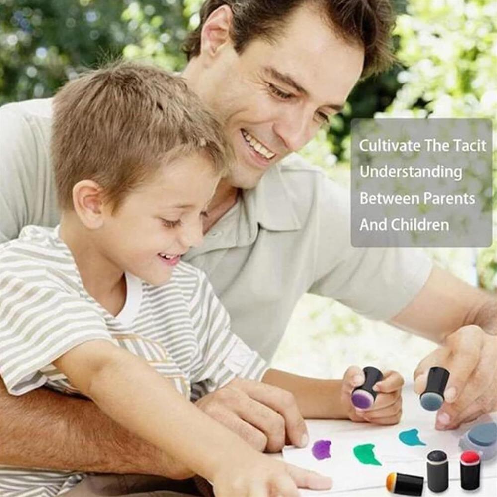 DIY Craft Drawing Tools DIY Sponge Finger Painting Kit Painting Sponge Finger Drawing Inkpad  Kids
