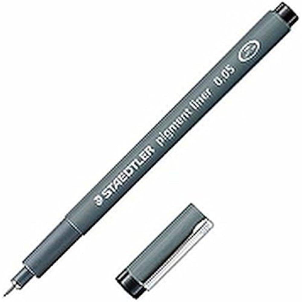 Staedtler pigment liner line drawing pen 0.05mm black 308-0.05 [5 sticks]