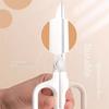 Stainless Steel Household Scissors Large Loop Handle Paper Scissors  Office Accessories