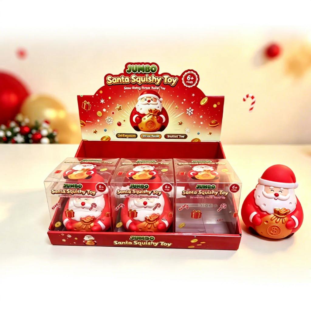 Santa Claus Halloween Skull Bone Slow Rising Squishy Simulation Stress Relief Squeeze Vent Decompression Fidget Toy Girls Boys