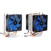 Heatsink Base Thermal Pads 2 Heat Pipe CPU Cooler Quiet Radiator PC Cooling Fan for Intel LGA 775/1155 X58 X79