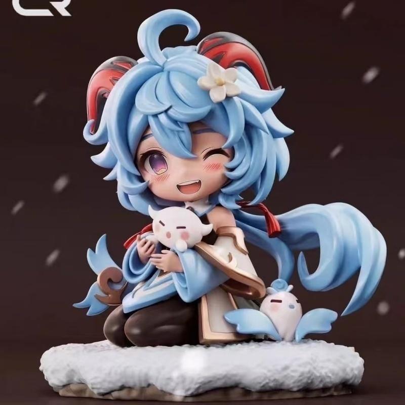 Schattige Genshin Impact Figuur Yae Miko Ganyu Hu Tao PVC Model Bureau Decor Kunst Ambacht Ornament