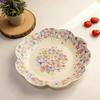 Frosted Plate Household Vegetable Plate Hotel High Value Plate Dessert Tray Creative Western Food Plate Disc