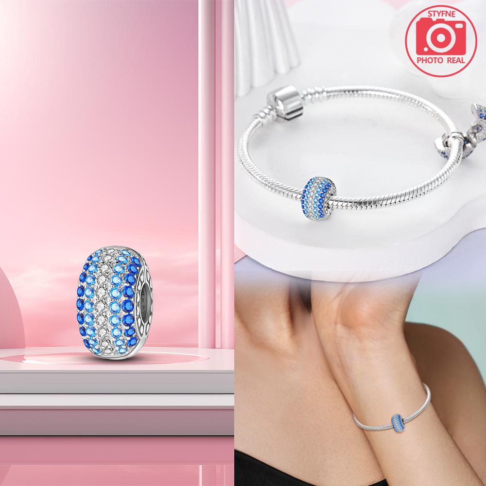 Copper Star Fixed Clip Beads Charm Bracelets For Women Fit Pendant Charms Beads For Fine Jewelry Making Gift