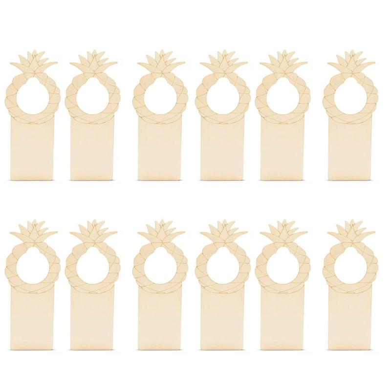 12 Pezzi Appendini in Legno Non Verniciato per Porte Cartelli in Legno Non Verniciato per Artigianato Cartello di Benvenuto Avvisi di Occupazione Decorazione per la Casa