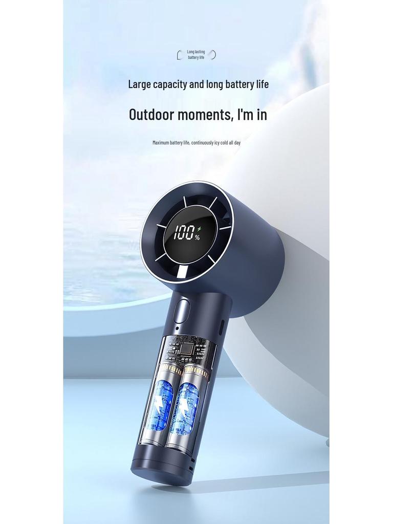 Portable USB Rechargeable Mini Handheld Fan with Strong Wind Power for Students