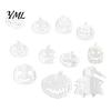 Matte Black Pumpkin Decor for Shop Window 11Pcs Halloween Mirror Wall Stickers, Self-Adhesive Acrylic Ghost Decals, DIY Removable Modern Art